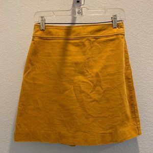 J Crew Factory Corduroy Mini Skirt